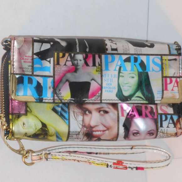 NUCOLLECTIONS MAGAZINE PRINT MULTI-COLOR WRIZLET - Picture 2 of 4